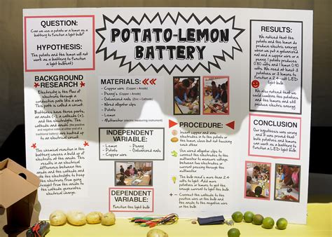 science fair potato battery|Iba pa.